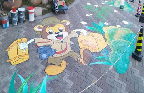 新蔡夏季画地面彩绘会遇到的问题