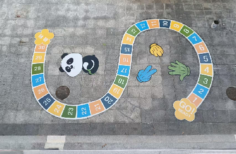 新蔡地面游戏彩绘