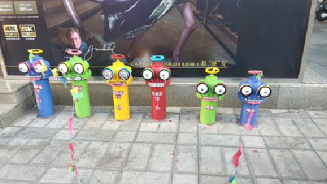 新蔡商业区彩绘