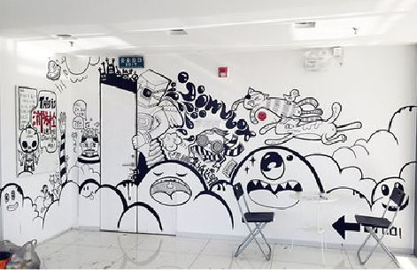 新蔡手绘墙并非传统涂鸦。